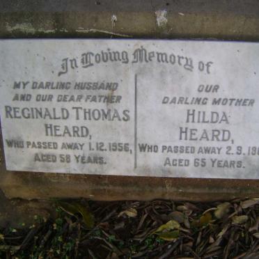 HEARD Reginald Thomas -1956 &amp; Hilda -1962