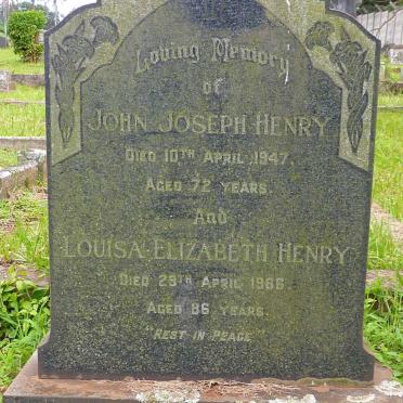 HENRY Johan Joseph -1947 &amp; Louisa Elizabeth -1966