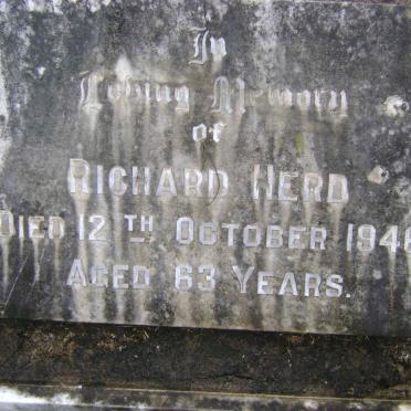 HERD Richard -1946 &amp; Elisia -1958