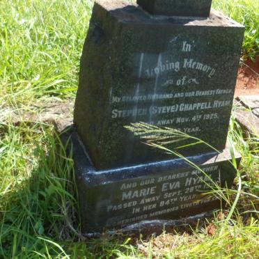 HYAM Stephen Chappell -1925 &amp; Marie Eva -1956
