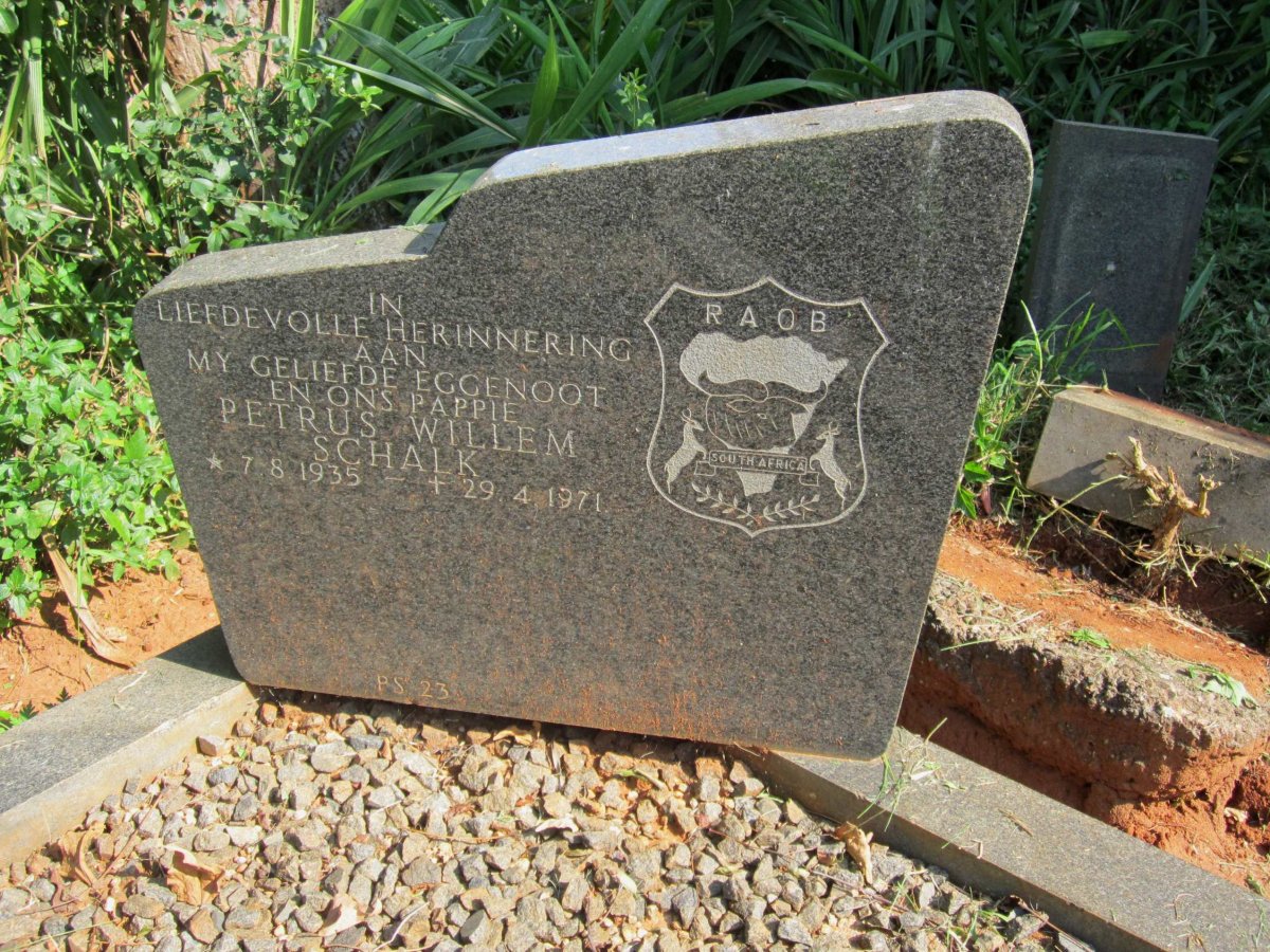 HYDE Petrus Willem Schalk, van der 1935-1971