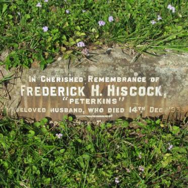 HISCOCK Frederick H. -1933