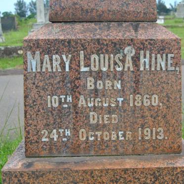 HINE Mary Louisa 1860-1913