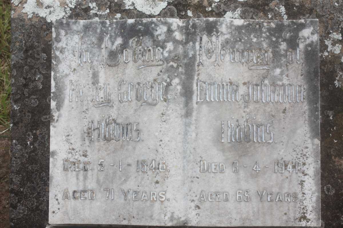 HIBBINS Henry George -1946 &amp; Emma Johanna -1941