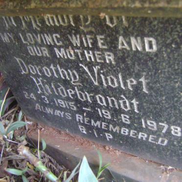 HILDEBRANDT Dorothy Violet 1915-1978