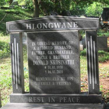 HLONGWANE Donald Nkosinathi 1958-2010