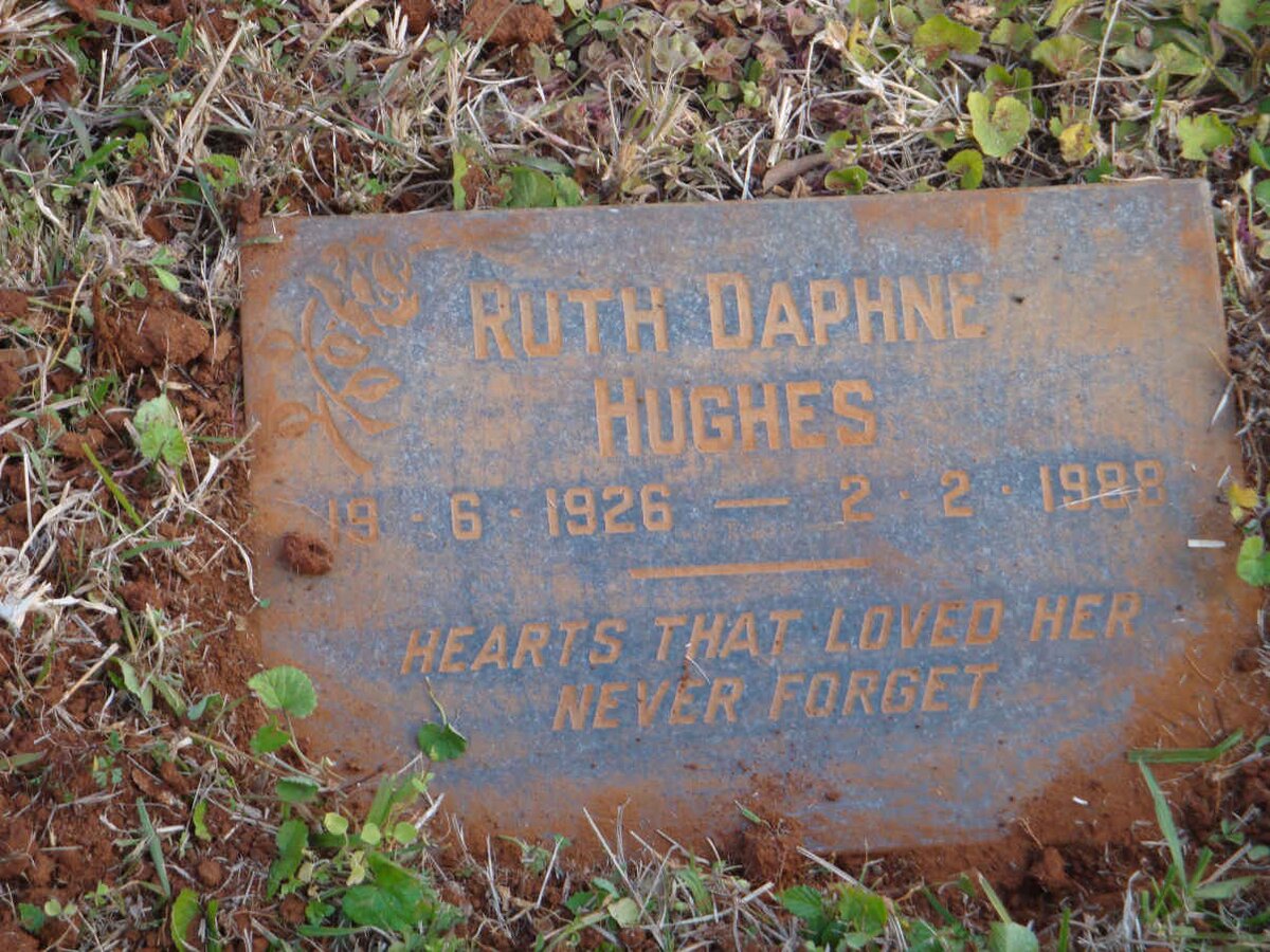 HUGHES Ruth Daphne 1926-1988