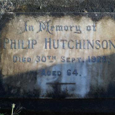 HUTCHINSON Philip -1925