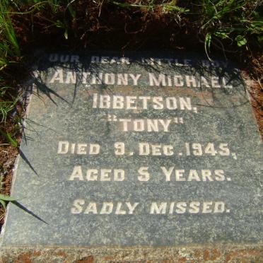 IBBETSON Anthony Michael -1945