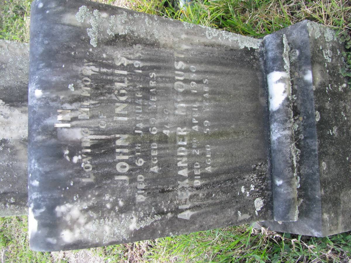 INGLIS John 1936 :: McOUST Alexander -1950