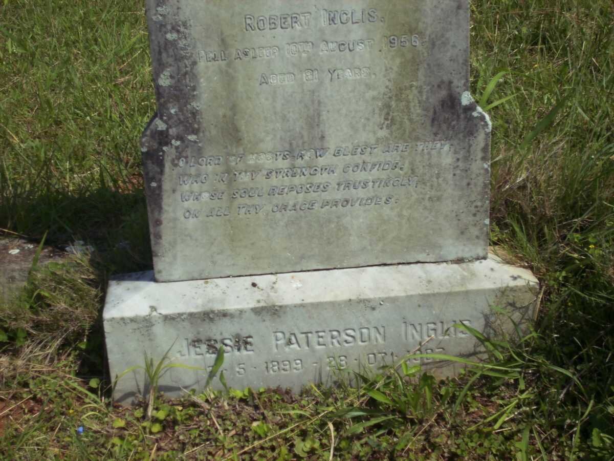 INGLIS Robert -1956 &amp; Jessie Gillies -1916 :: INGLIS Jessie Paterson 1899-1982