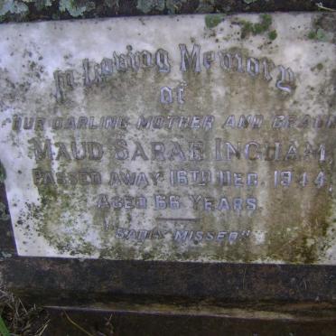 INGHAM Maud Sarah -1944
