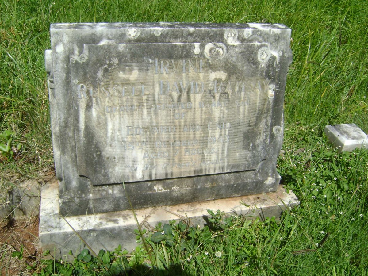 IRVINE Russell David Ramsay 1943-1943