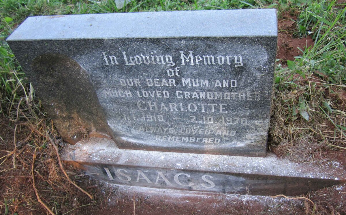ISAACS Charlotte 1919-1978