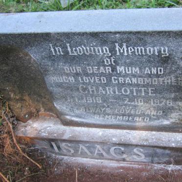 ISAACS Charlotte 1919-1978