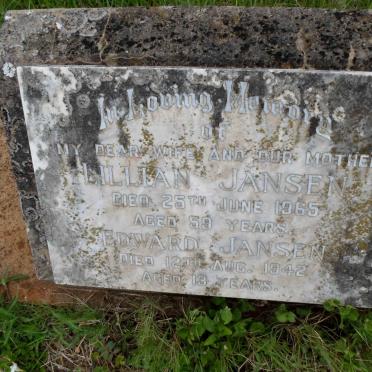 JANSEN Lillian -1965 :: JANSEN Edward -1942