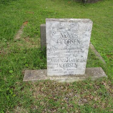 JACOBSEN Nicholas -1961 &amp; Dorothea Gertrude 1894-1996