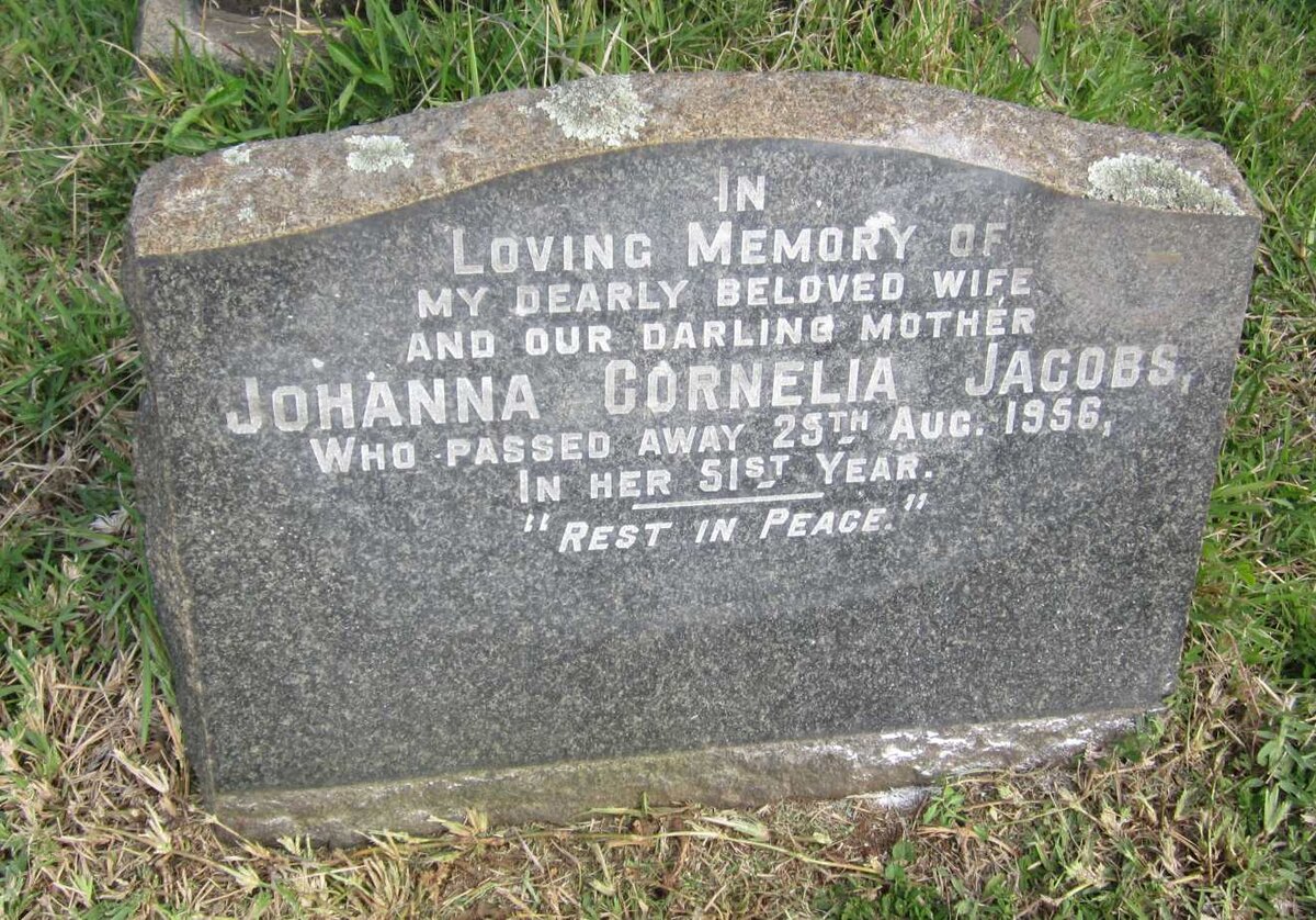 JACOBS Johanna Cornelia -1956