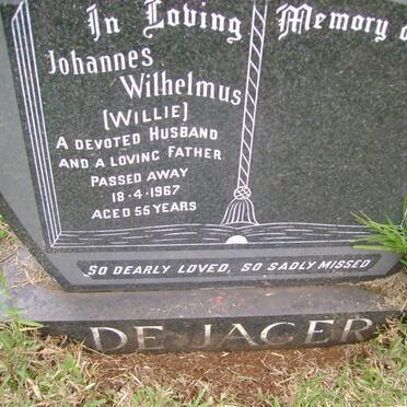 JAGER Johannes Wilhelmus, de -1967 