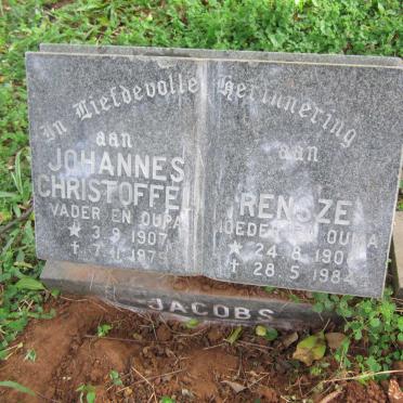 JACOBS Johannes Christoffel 1907-1979 &amp; Rensze 1908-1984