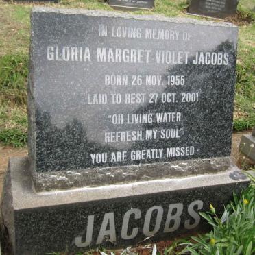 JACOBS Gloria Margret Violet 1955-2001