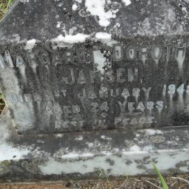 JANSEN Margaret Dorothy -1945