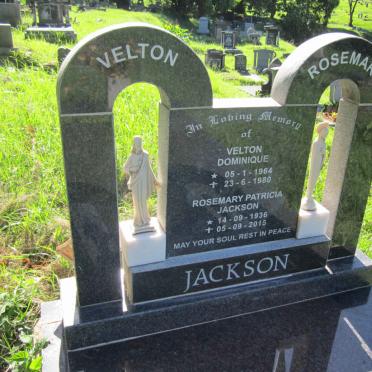 JACKSON Velton Dominique 1964-1980 :: JACKSON Rosemary Patricia 1936-2015