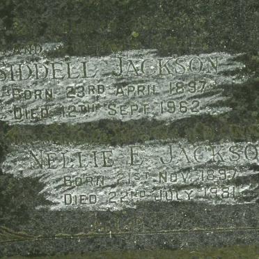 JACKSON Siddell 1897-1962 &amp; Nellie E. 1897-1981