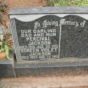 JACKSON Percival -1951 &amp; Doreen Violet -1993