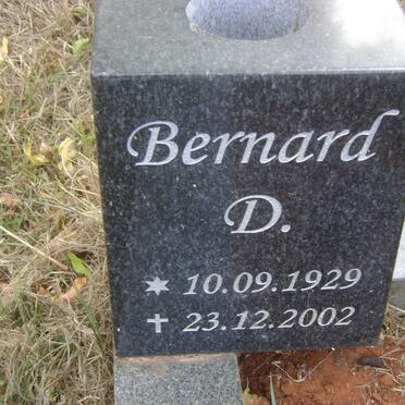 JACOBS Bernard D. 1929-2002