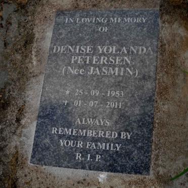 PETERSEN Denise Yolanda nee JASMIN 1953-2011