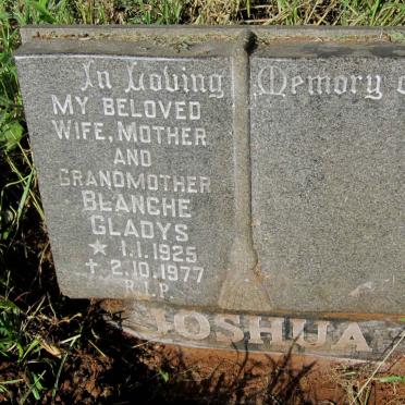 JOSHUA Blanche Gladys 1925-1977