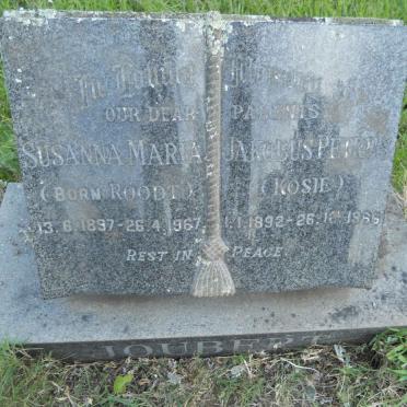 JOUBERT Jakobus Petrus 1892-1965 &amp; Susanna Maria ROODT 1897-1967