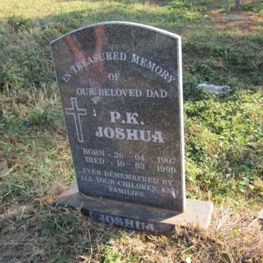 JOSHUA P.K. 1907-1999