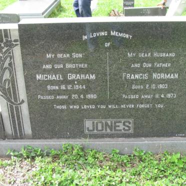 JONES Michael Graham 1944-1990 :: JONES Francis Norman 1903-1973