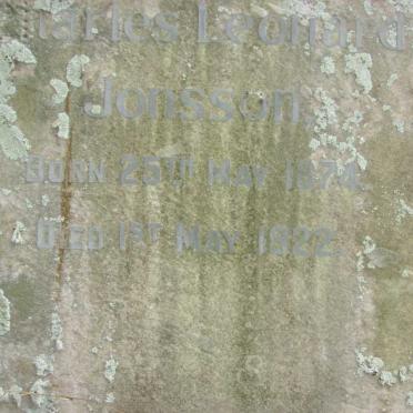 JONSSON Charles Leonard 1874-1922