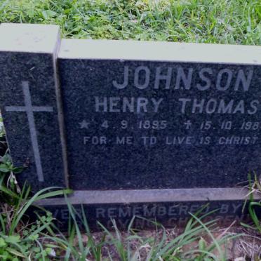 JOHNSON Henry Thomas 1895-1984