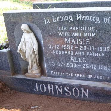 JOHNSON Alec 1930-1993 &amp; Maisie 1932-1990