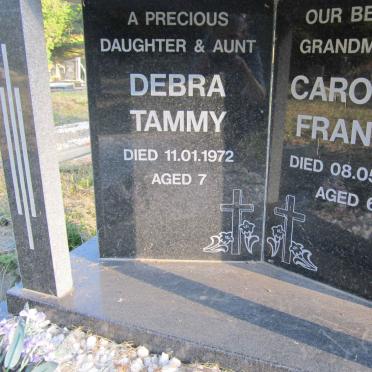 JOHNSON Caroline Francis -2001 :: JOHNSON Debra Tammy -1972