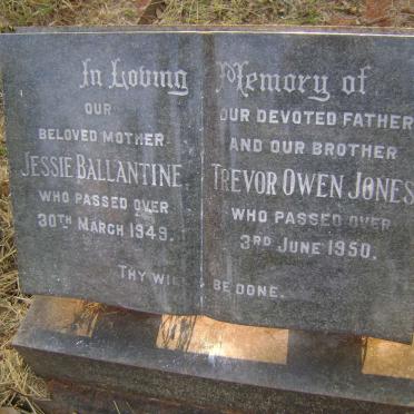JONES Trevor, OWEN -1950 &amp; Jessie Ballantine -1949