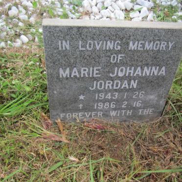 JORDAN Marie Johanna 1943-1986