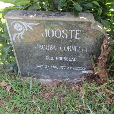 JOOSTE Jacoba Cornelia ROUSSEAU -1963