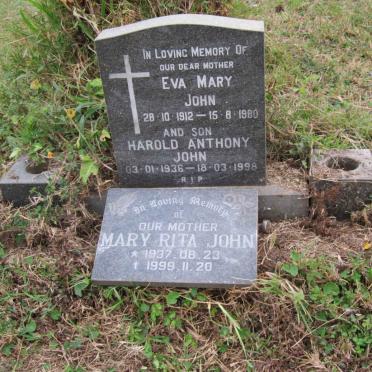 JOHN Eva Mary 1912-1980 :: JOHN Harold Anthony 1936-1998 :: JOHN Mary Rita 1937-1999