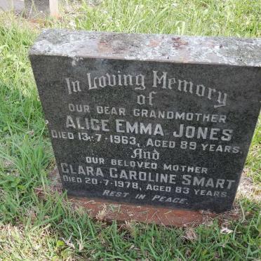 JONES Alice Emma -1963 :: SMART Clara Caroline -1978
