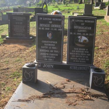 JOHN Devagie 1948-1999 :: JOHN Christopher Raymond David -1968 :: JOHN Kistama -1978