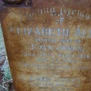 JONES Evan -1950 &amp; Elizabeth Alice -1926 :: JONES Edith Harriet -1972 