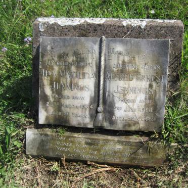 JENNINGS Alfred Ernest -1960 &amp; Ida Matilda -1954