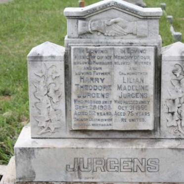 JURGENS Harry Theodore -1939 &amp; Lilian Madeline -1966 :: JURGENS Desmond Harry 1928-1992