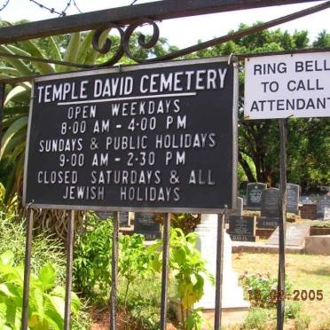 14. Temple David Cemetery and Cremations/ Jewish Reform Section