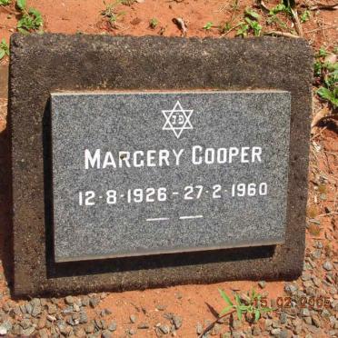 COOPER Margery 1926-1960